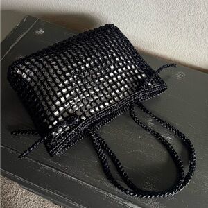 Elegant Black Mesh Women's Bag